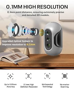 3Dmakerpro Mole スキャナーセット Amazon.co.jp: 3DMakerpro 3DスキャナーMoleセット，精度0.05㎜、10fps